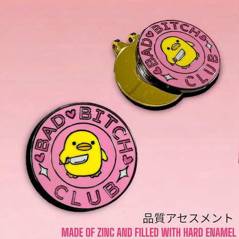 Pink Golf Ball Marker - Anime Design with Magnetic Hat Clip, Cute Accessories