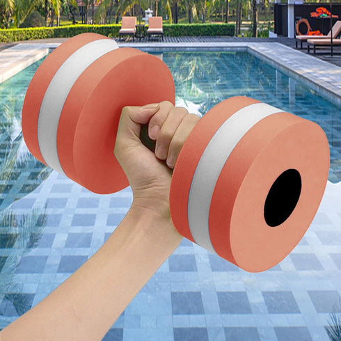 Lagukka Set, 2PCS Aquatic Dumbbell Water Dumbells Pool Resistance Water Fitness Equipment Foam Dumbbell Water Aerobics