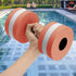 Lagukka Set, 2PCS Aquatic Dumbbell Water Dumbells Pool Resistance Water Fitness Equipment Foam Dumbbell Water Aerobics
