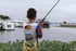 Kid Casters Blue Camo No Tangle Fishing Combo with Bobber, Practice Casting Plug