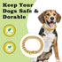 Stainless Steel Gold Dog Collars with Safety Buckle Lock, 18K Cuban Link Chain for Small Medium Large Dogs