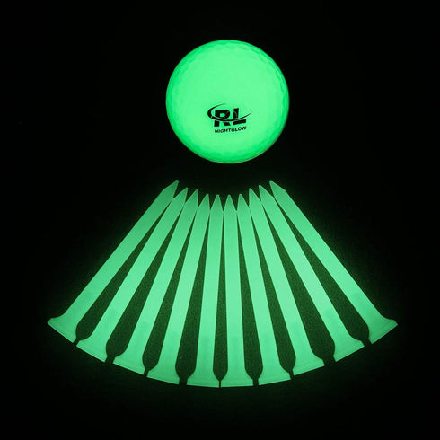 R&L Glow Golf Balls for Night Sports - Fluorescent Glowing in The Dark Golf Balls, Long Lasting Brightness