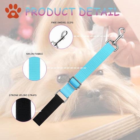 Pet Dog Grooming Arm Accessories, 2 Pcs Stable Grooming Arm Extender, Groomers Helper Loop for Dog Bathing Grooming