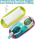 Swim Goggle Case for Swimming Goggles, Silicone Protective Cases with Drain Hole