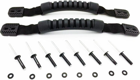 Pactrade Marine Durable Rubber Kayak, Canoe or Luggage Handles with TRI Grip Rivets - Set of 1