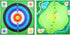 2 CHICIRIS Golf Chipping Game Mat, Fast Assembly Sided Non Slip Grip Practice Swing Training Tool with Sturdy ABS