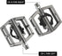 ROCKBROS Dual Function MTB Mountain Bike Pedals, Aluminum Clipless & Flat Platform 9/16" with Cleats