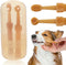 TOYANDONA Pet Toothbrush Set Soft Silicone Dual-Headed Toothbrush for Cats and Small