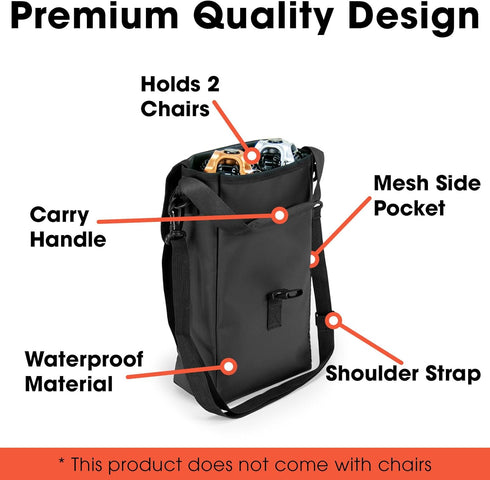 2, 4, 6 CLIQ Waterproof Chair Bag - Holds and Chairs for Camping and Outdoor Activities