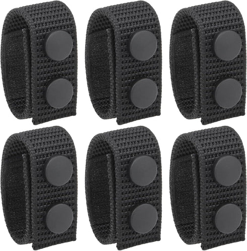 RFAdapter Belt Keepers for Duty Belt, Nylon Keepers with Double Snaps for 2"