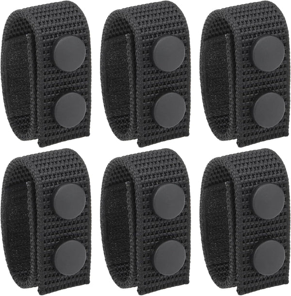 RFAdapter Belt Keepers for Duty Belt, Nylon Keepers with Double Snaps for 2"