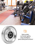 QWORK Universal Aluminium Alloy Bearing Pulley Wheel, 95mm Size, High Load Capacity 660 lbs, 2 Pieces for Gym Equipment