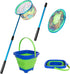 Lanboon Kids Fishing Net - Telescopic Landing Net with Aluminum Pole Handle, Collapsible