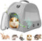 Guinea Pig Carrier Backpack, Clear Bubble Window for Guinea Pig, Bunny, Rat, Bird (Grey, Upgraded Mesh)