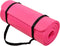 Signature Fitness Extra Thick High Density Anti-Tear Yoga Mat with Carrying Strap