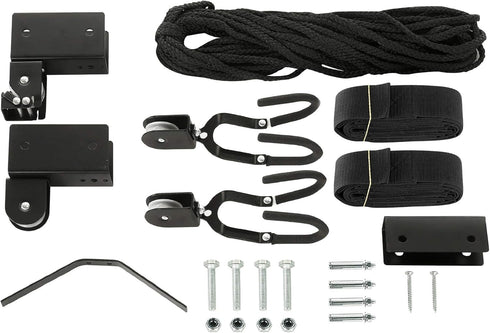 Kayak Hoist Overhead Garage Storage Pulley System, 125lb Capacity for Kayak, Canoe, or Bicycle by Bike Lane