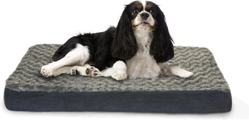 Furhaven Cooling Gel Dog Bed for Medium/Small Dogs | Removable Washable Cover, Up to 35 lbs - Chocolate