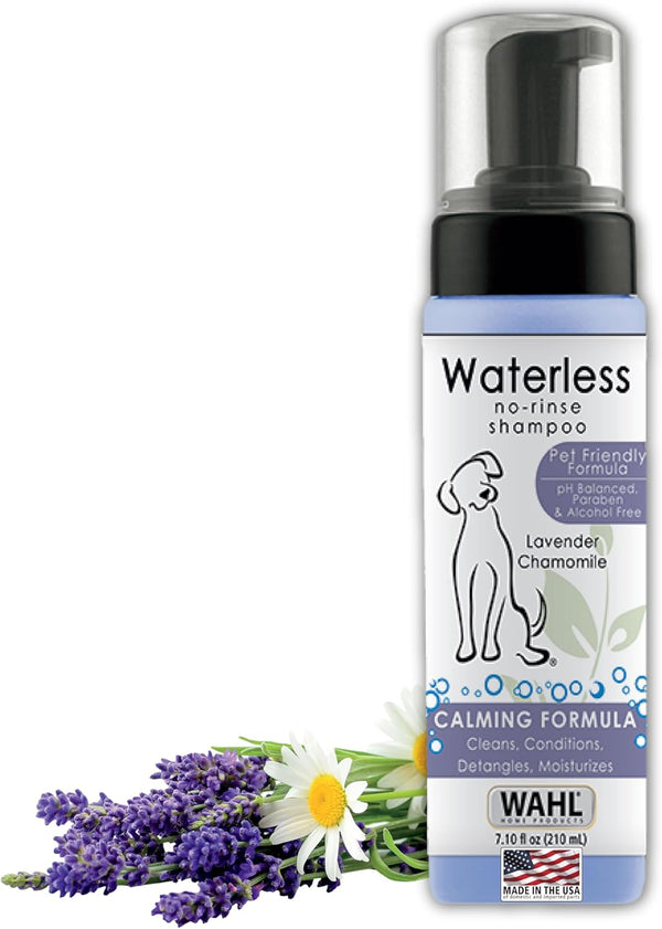 Wahl USA Pet Friendly Waterless No Rinse Shampoo for Animals Lavender &