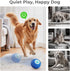 Lovkid Smart Interactive Dog Toys Vibrating & Rolling Chew-Resistant E-TPU Dog Ball for Aggressive Chewers, USB-C
