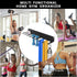 Wall Mount Baseball Bat Rack, Holds 16 Bats, Heavy Duty Organizer for Home Gym Sports Equipment