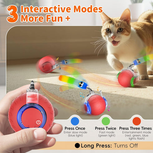3 UPSKY PCS Replacements Tail Accessories for Interactive Cat Ball Toy
