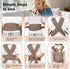 Pawaboo Pet Sling Carrier for Small Dogs and Cats, Hands Free Dog Carriers Sling, Anti-Anxious Soft Cotton Front Facing
