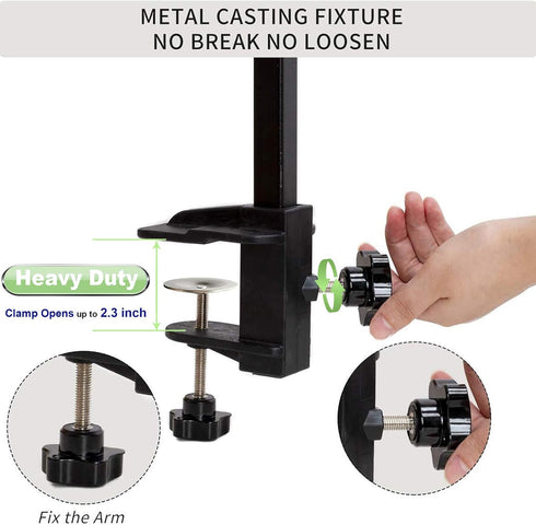 Foldable Pet Dog Grooming Arm with Clamp, Tool Loop Noose & No Sit Haunch Holder for Medium & Small Pets