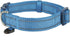 Reflective Nylon Padded Dog Collar - Adjustable Soft Pet Collars for Small Medium Large Dogs (Blue)