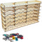 MUOUM Wood Toy Car Display Rack, Holds 56 Diecast Cars Model Car Display