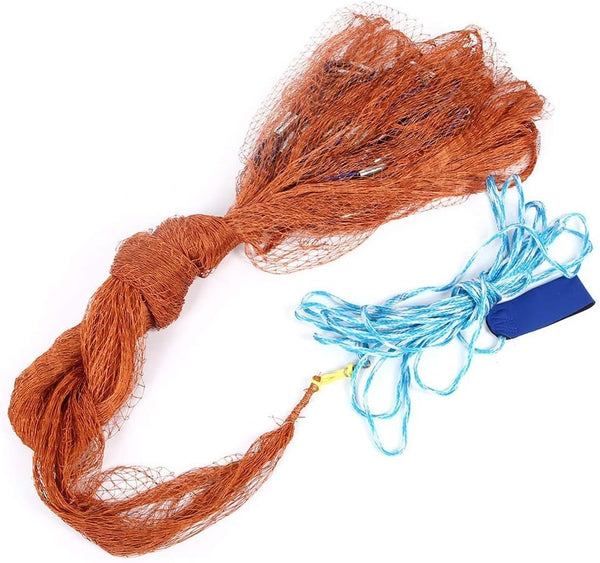 Fishing Net, Portable Tire Cord Fishing Cast Net, Steel Pendant 2.5x3.5m, Automatic Vintage Adult Gear