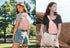 Backpack Daypack YAZEKOUS Crossbody Sling Bag Mini for Women Convertible, Small Crossbody Bags for Travel Hiking