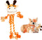 Tough Dog Toys for Puppies and Small-Medium Dogs, Plush Stuffed Animals, Tug of War Rope Toys (Giraffe)
