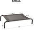 Furhaven Elevated Pet Cots, Cooling Nylon Mesh Hammock for Small Dogs & Cats, Graphite Gray
