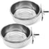Tfwadmx Bird Feeding Dish Cups, 2PCS Clamp Holder for Parrot Food Bowl, Bird Cage Water Bowl