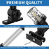 2NM 360 IP67 Boats(12'' Obcursco Boat Stern Lights, LED Anchor Light, Waterproof Bimini Top Lighting, Fold-Down White