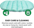 Furhaven Outdoor Travel Dog Bed for Small Dogs, Washable & Foldable with Carry Bag, Aqua/Granite Gray, Small