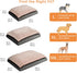 Amazon Basics Plush Orthopedic Pillow Dog Bed, Large, Removable Cover, Grey, 36"L x 27"W x 8"H