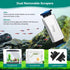 4 hygger Magnetic Aquarium Glass Cleaner, Dual-Blades Algae Fish Tank Glass Cleaner Brush with Detachable Algae