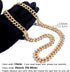 Cuban Link Dog Collar, Gold Silver Color Metal Chain for Dogs Cats Jewelry (24inch, Gold)