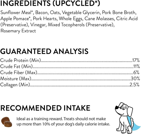Shameless Pets Dog Training Treats - Bone Broth Chews (Bacon Hits Different) for Healthy Puppy Training