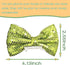 PET SHOW 6Pcs 4" Big Dogs Hair Clips for Large Dogs Sequins Hair Side Clips Pet Bowknot Bling Hair Bows for Girls Boys Doggies Hair Grooming Accessories Hair Pins with Clips