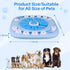 Puzzle Feeder Dog Toy for Large Medium Dogs, Mentally Stimulating Treat Dispensing Toy, Blue, 11.8X11.8X1.38inch