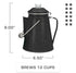 Set 12 Set 4 COLETTI Classic Enamel Coffee Percolator & Mugs The Most Nostalgic Camping Coffee Pot, Now Modernized