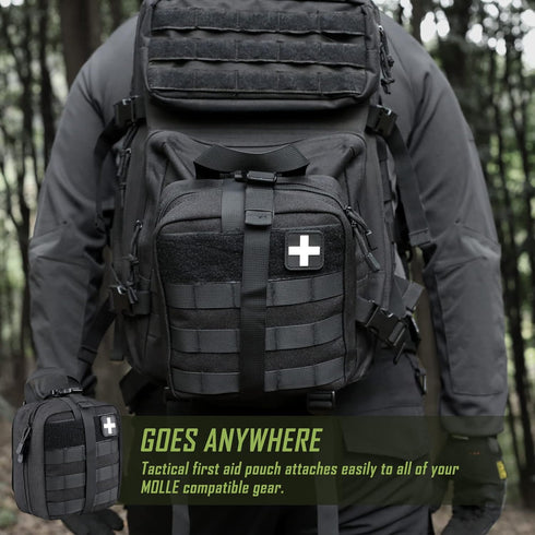 1000D LIVANS First Aid Bag Empty Medical Ifak Pouch Molle EMT Pouches Rip-Away Tactical Military Trauma Emergency Medic
