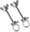 QKWL 2-Pack Heavy Duty Power Rack Attachments - Resistance Band Hooks & O-Ring