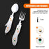 HIKENTURE Camping Utensils 2 Pack - 4-In-1 Stainless Steel Spoon Fork Knife Set for Backpacking Travel