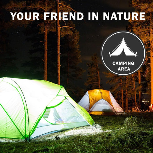 LED Headlamp, 5 Lights String Lighting, Rechargeable with USB, Adjustable 180 Degrees, 4 Modes, Waterproof for Camping