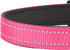 Reflective Dog Collar, Adjustable Soft Neoprene Padded Nylon Collars with Buckle for Extra Large Dogs, Hotpink, XL
