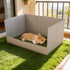 Julihai Dog Grass Pad with Tray, Artificial Turf Dog Litter Box Foldable Potty Tray Leak Proof for Indoor Outdoor Small