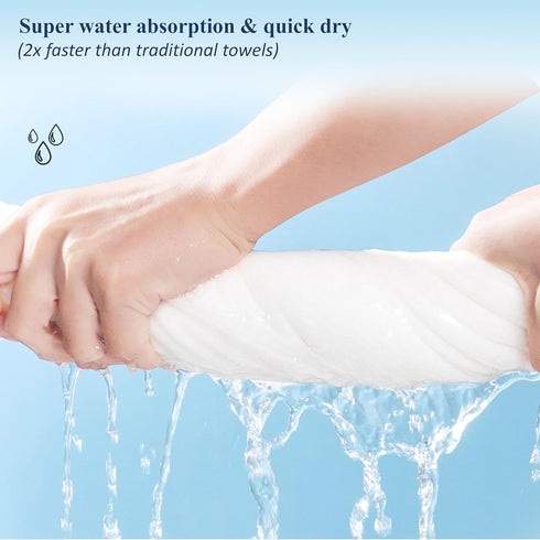 10 Pack 55" 27.5", (10pcs) Disposable Bath Towels, Size x Ultra Soft, Quick Dry Thickened Body Towels, Camping Towel